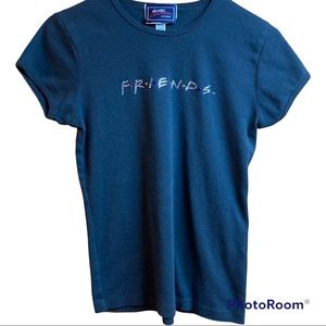 Official Friends Women’s Tee Shirt from NBC Store Colourful Sequence Letters